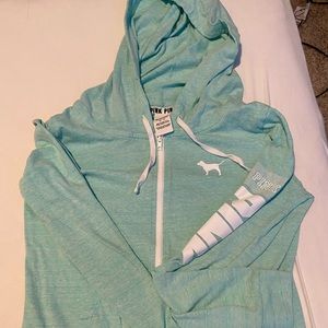 Vs Pink zip up sweatshirt with hoodie